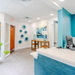 Black Mytle Endodontics Reception Desk and office door